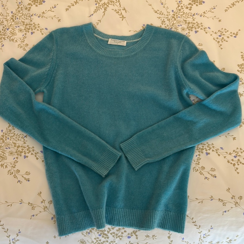 Cashmere sweater; size 2; Majestic Filatures